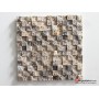 Patlatma Taş Dekoratif Doğal 3D Gümüş Traverten 23x23mm  - DT1419